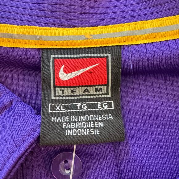 Nike LSU Nike Dri-FIT Game Day Geaux Tigers Golf Polo Purple Shirt Men's XL NWT - Picture 5 of 13